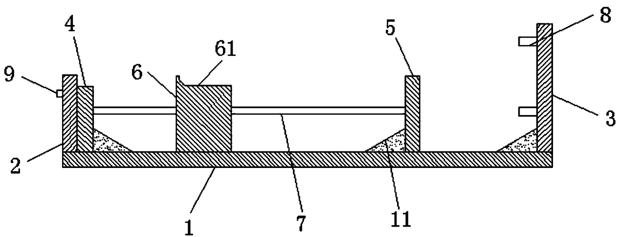 Novel energy automobile alternating current charging pile welding tool and using method thereof