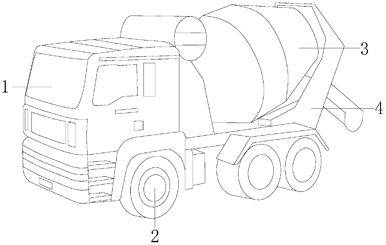 Anti-explosion double-power telescopic arm type diesel engine concrete pump car