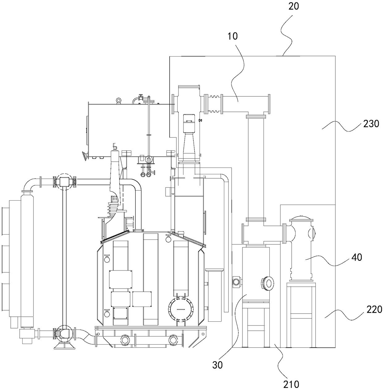 Transformer high-voltage outgoing line integration system