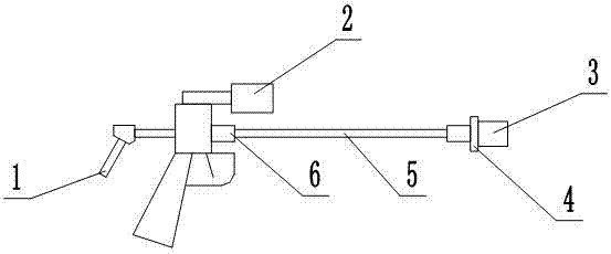 Three-dimensional positioning device for underwater high-pressure water dirt removing nozzle
