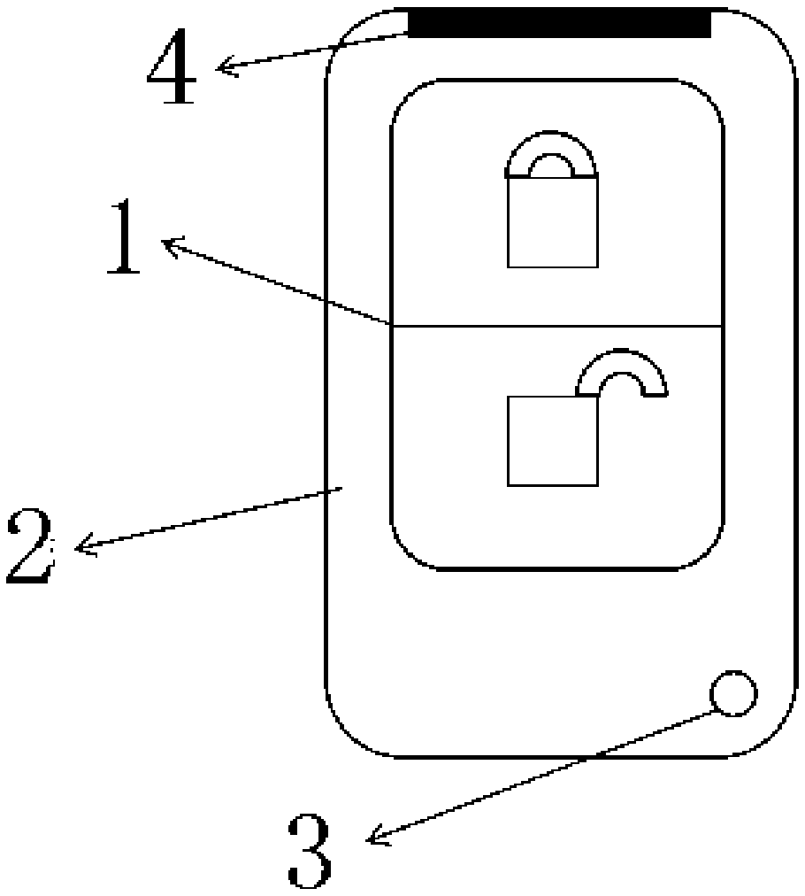 Automobile key capable of searching for locations