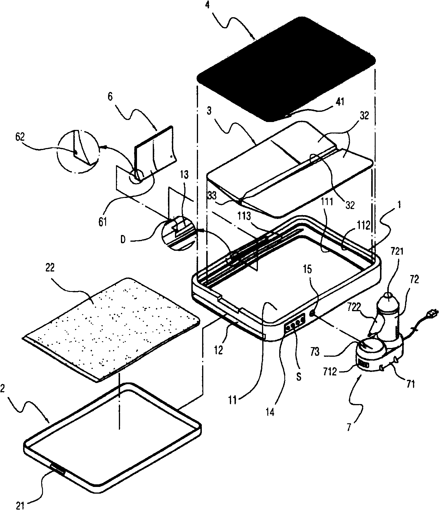 Evacuation cleaning apparatus for pet