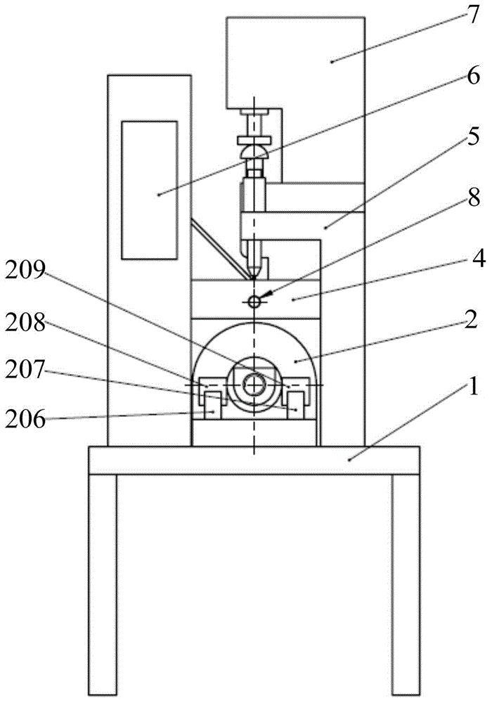 Device for pressing developing point