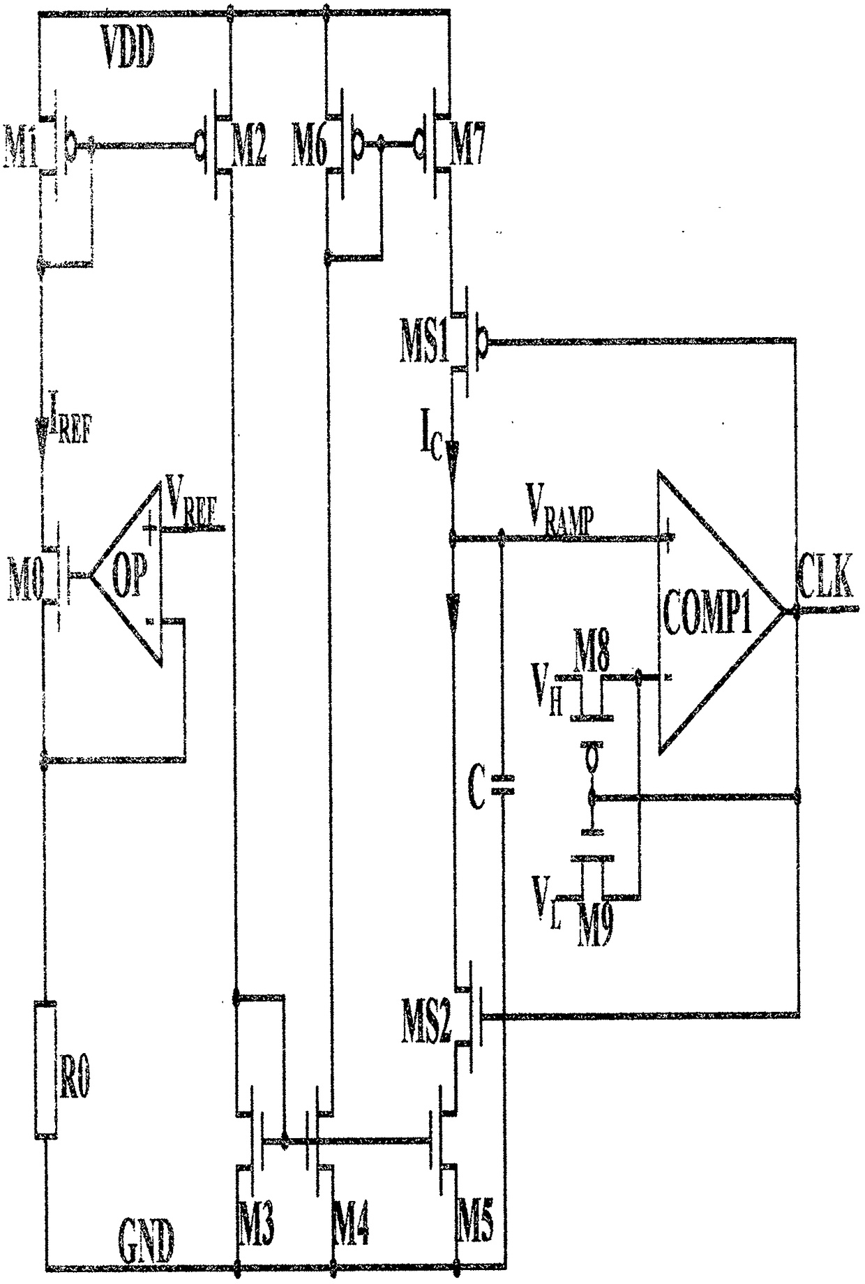 Multi-frequency oscillator with dead time in electronic ballast