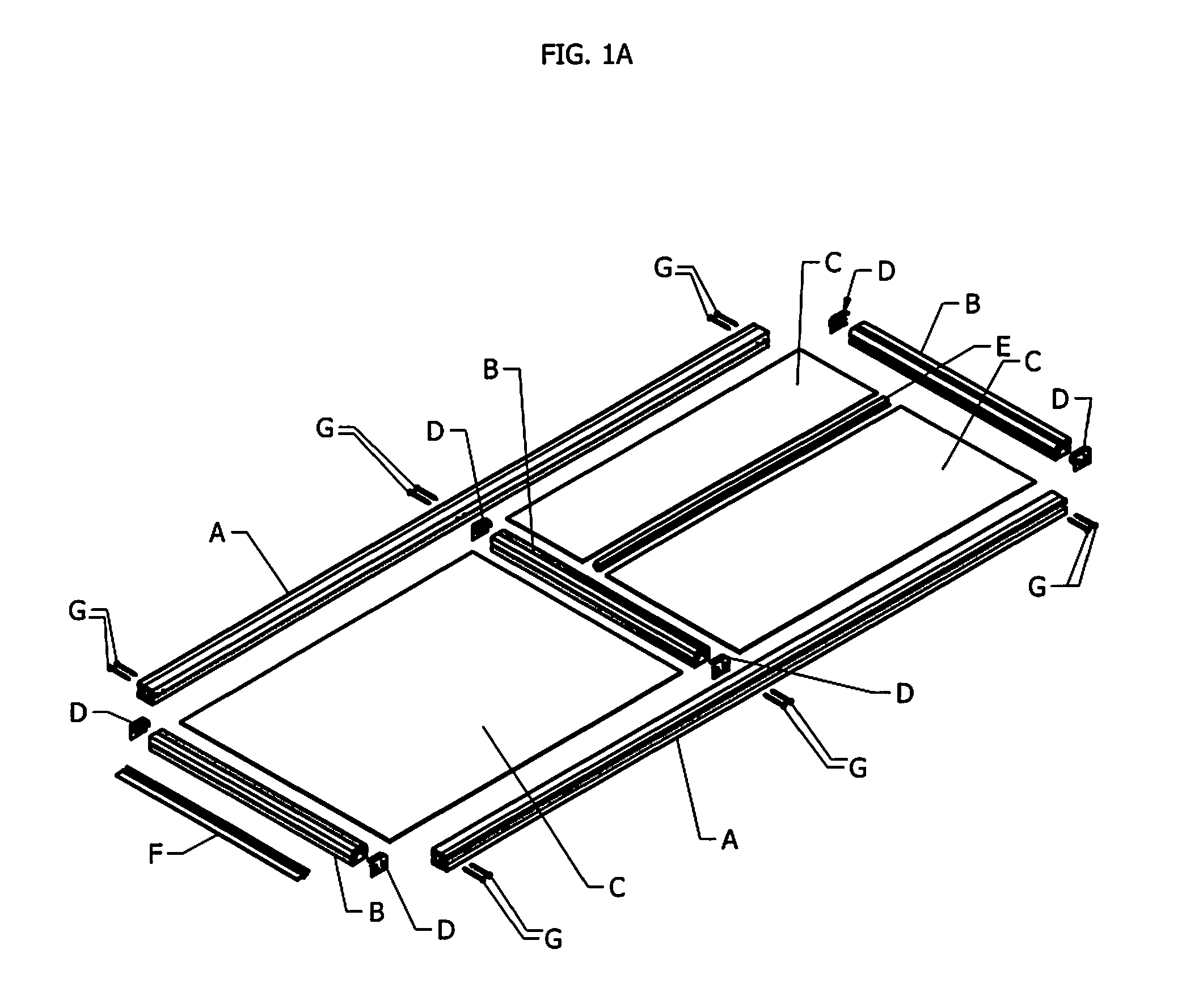 Mountable, Demountable and Adjustable by the User Screen Comprising a Frame Assembly Having Connectors and Rigid or Semi-Rigid Panels Within the Framework