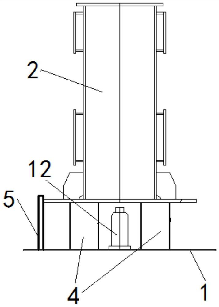 Steel track beam mounting mould and steel track beam mounting method