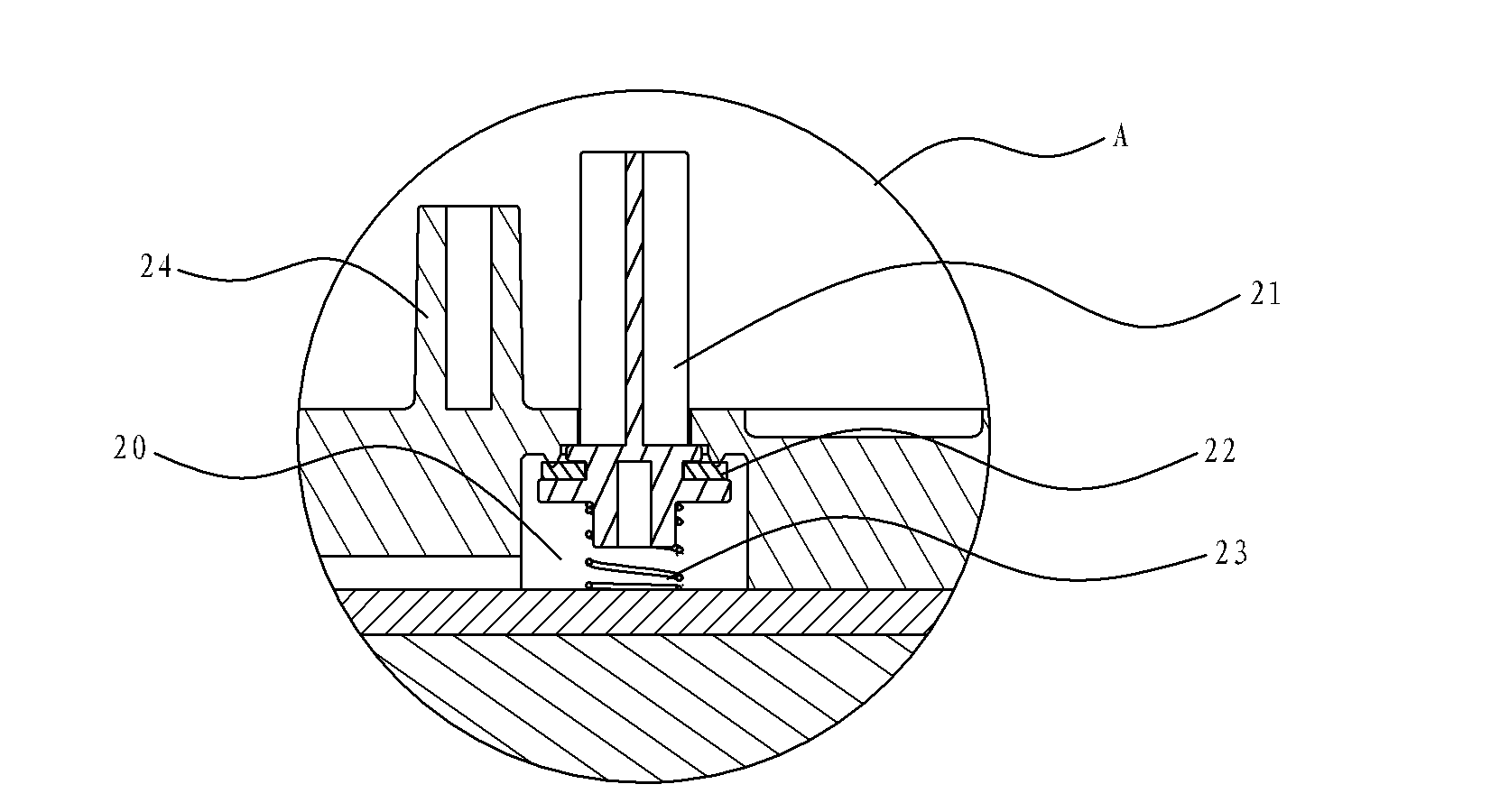 Flushing device with pressure releasing function