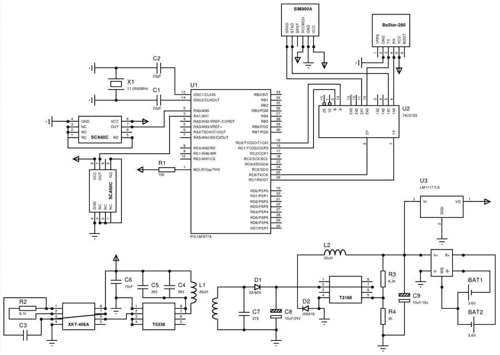 Fall detection alarm insole and alarm method based on inclination sensor