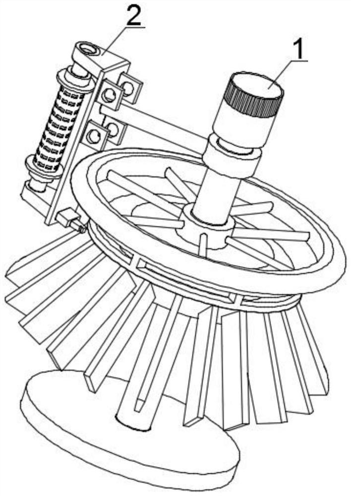 A stacking and handling device for hollow bricks