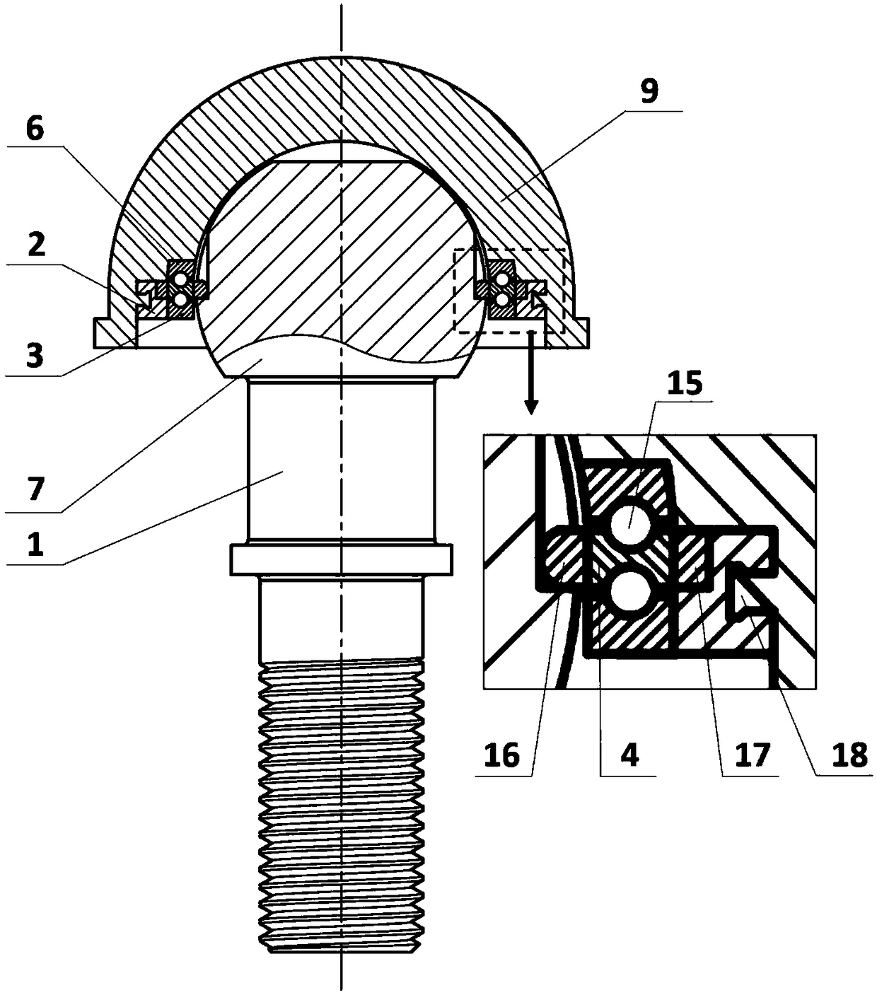 Differential distribution device of travel trailer braking force