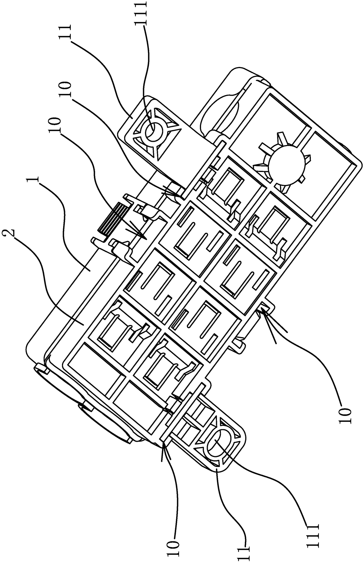 A fuse box for a car