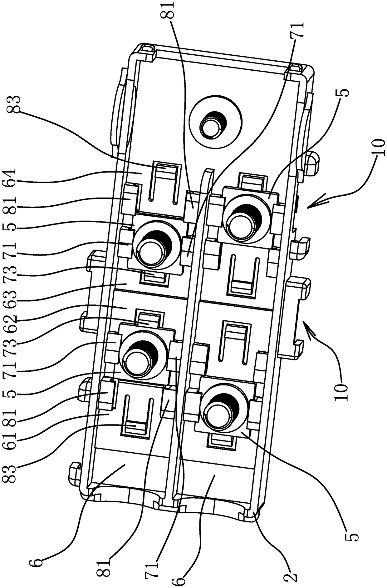 A fuse box for a car