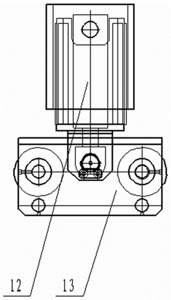 Stepping self-moving anchoring device for equipment train