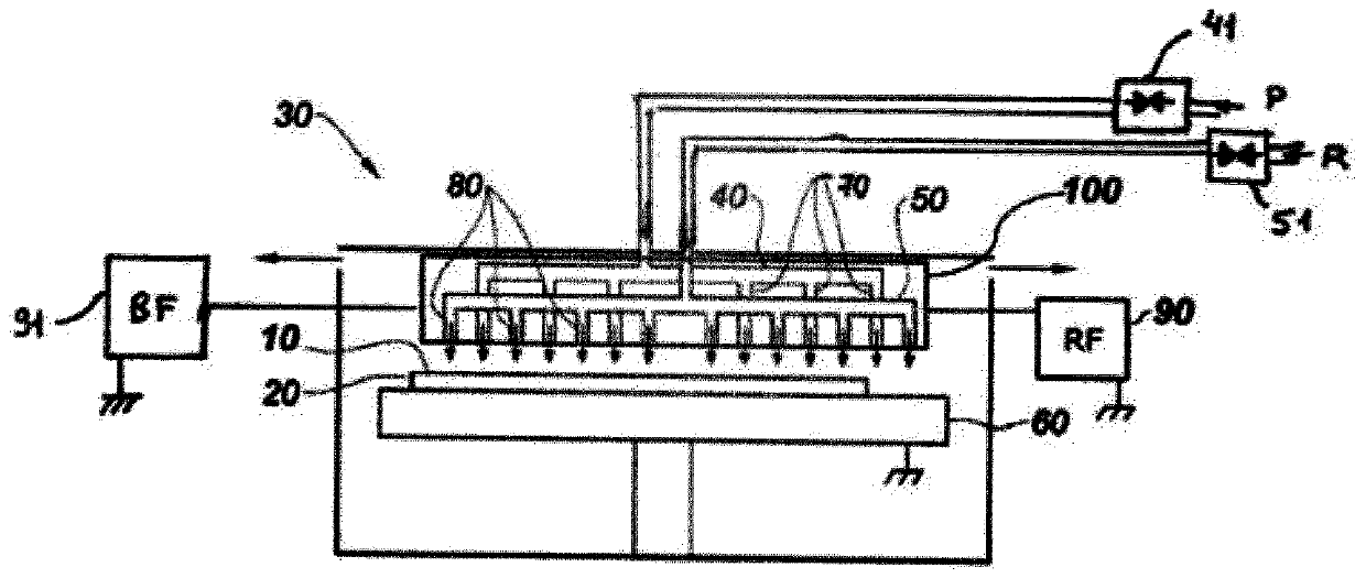 Method for depositing an insulating material into a via