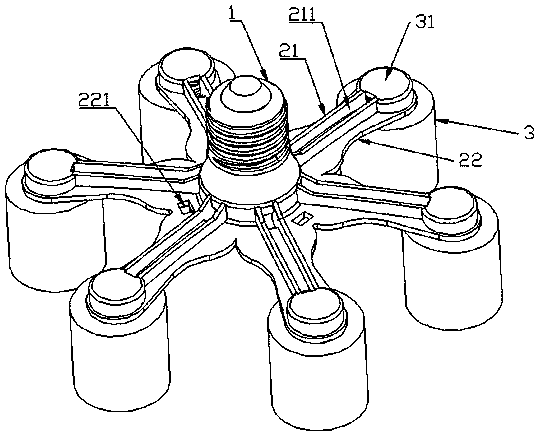 Replacement LED lamp holders, LED bulb assemblies and replacement methods for high-power incandescent lamps