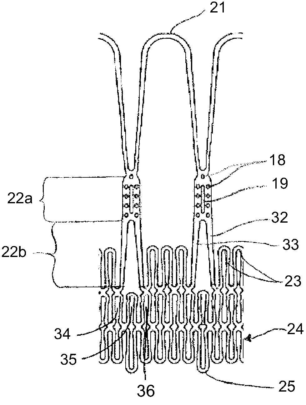 Valve replacement devices, delivery device for a valve replacement device and method of production of a valve replacement device