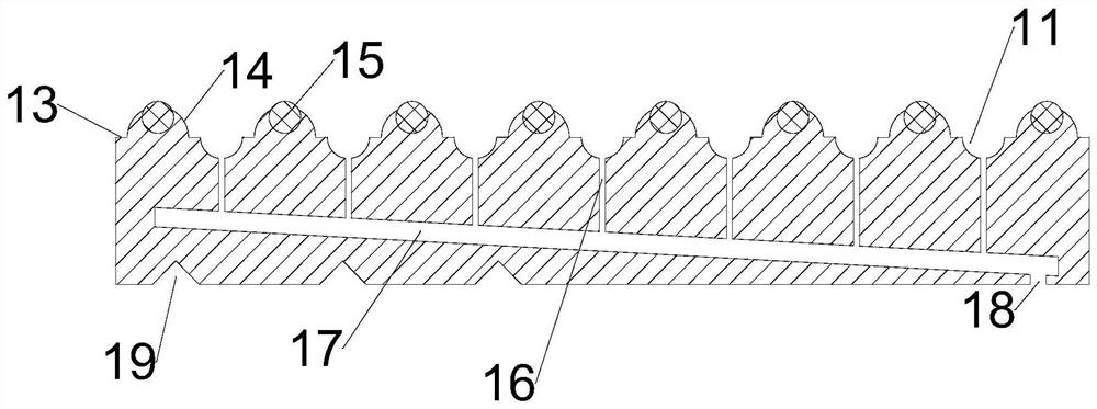 Drainage antiskid square brick