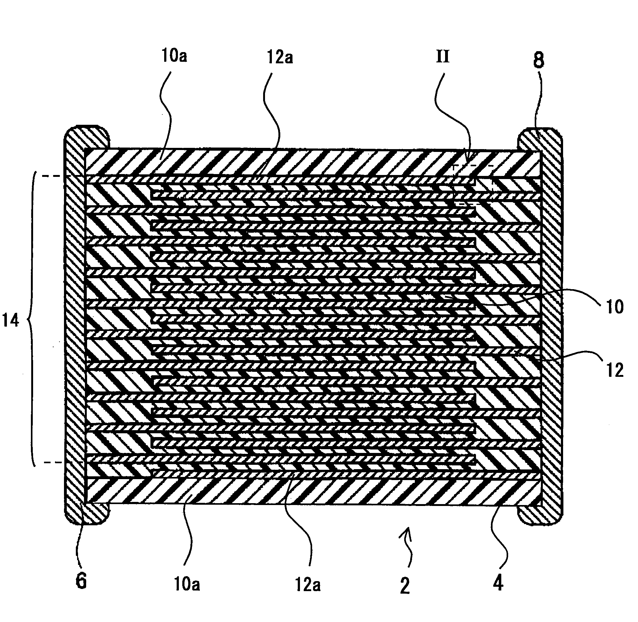 Multilayer ceramic electronic device and method of production of same
