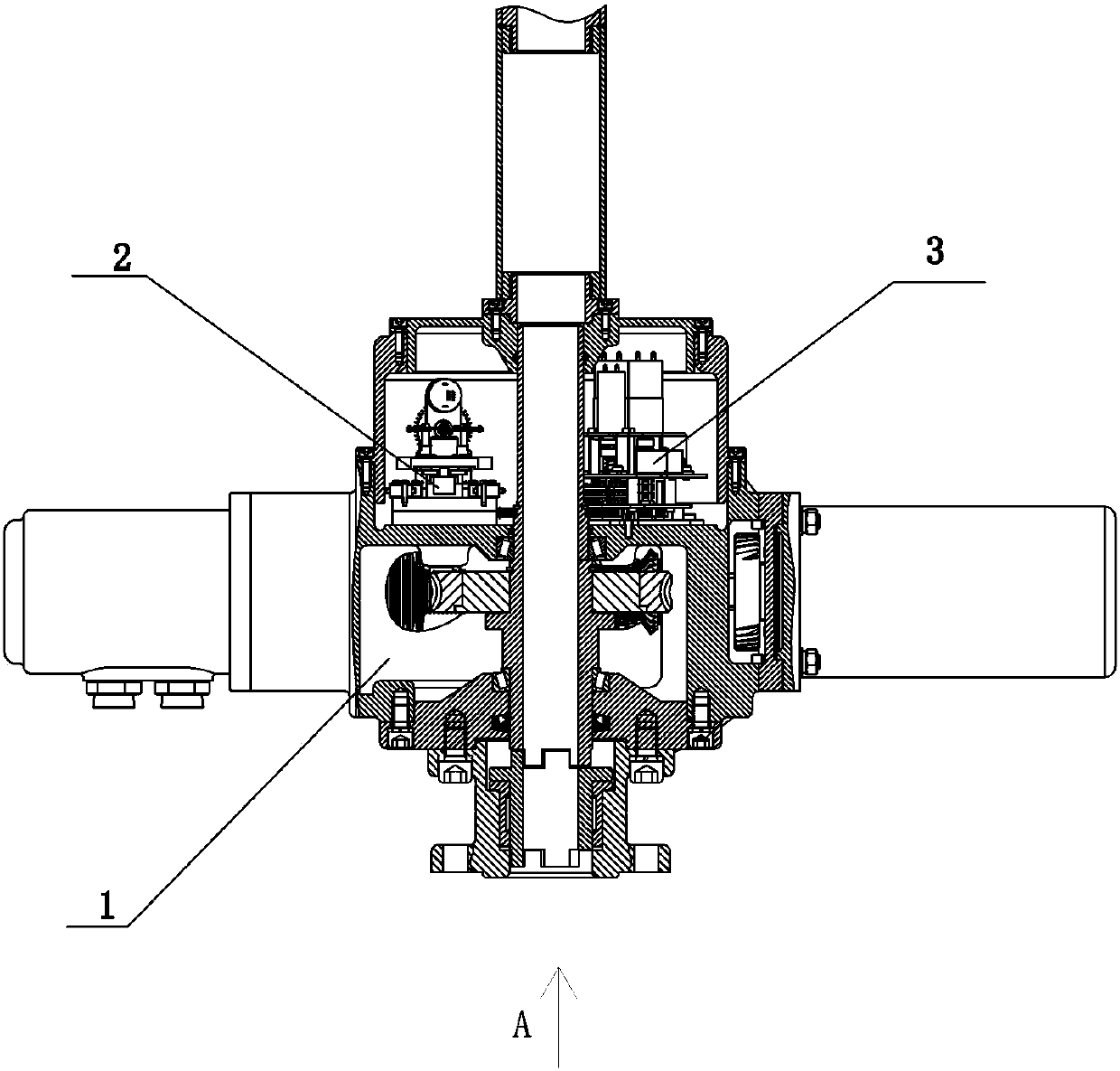 Electric device for integrated intelligent valve