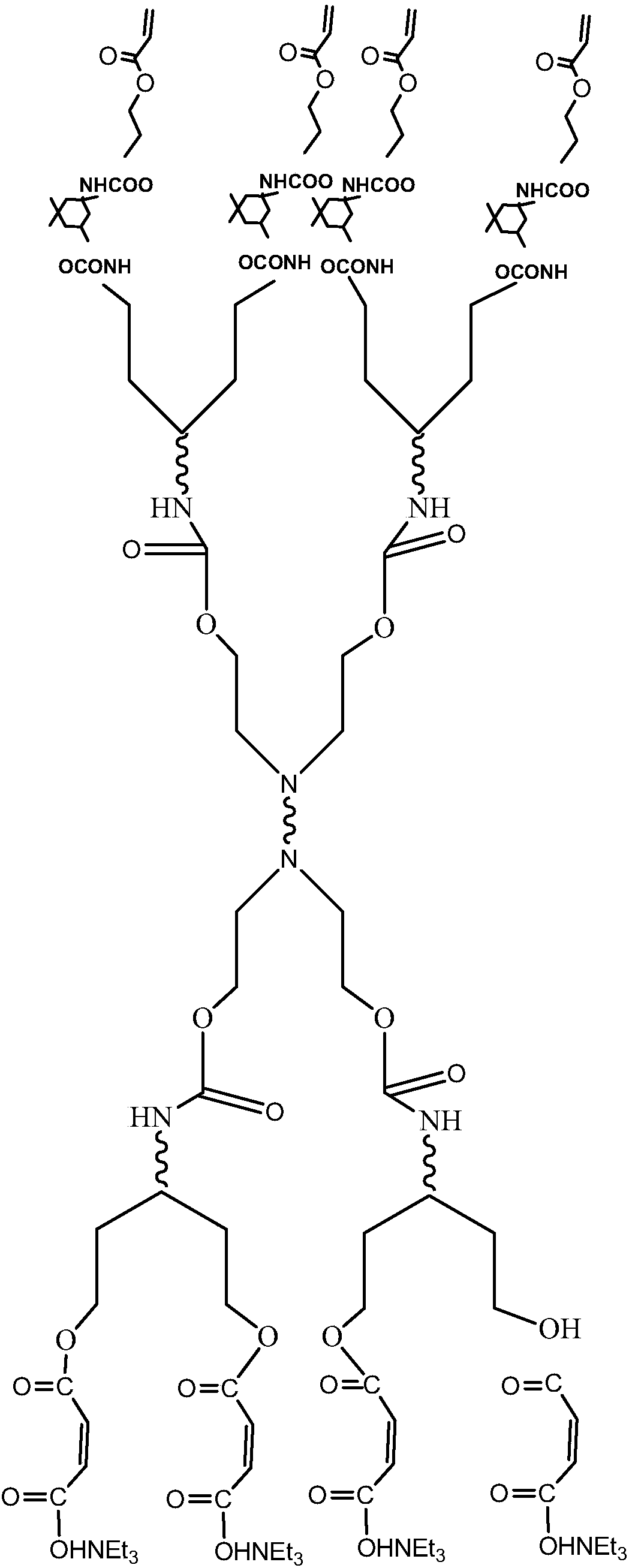 UV curing water-based hyperbranched polyurethane acrylic ester and preparation method thereof