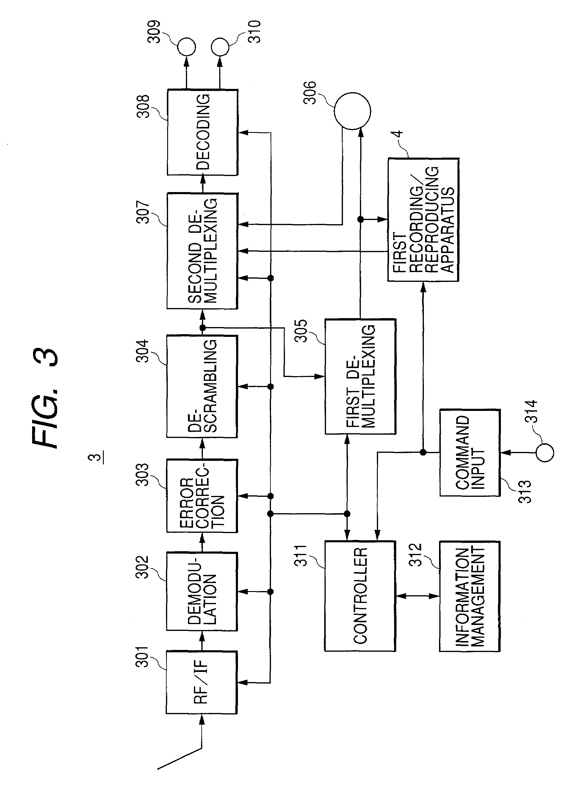 Digital information recording apparatus and outputting apparatus