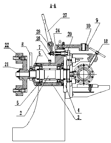 Fixture for drilling differential lock pressure switch holes and ventilation hole inclined holes of intermediate and rear axle housing assemblies of automobile