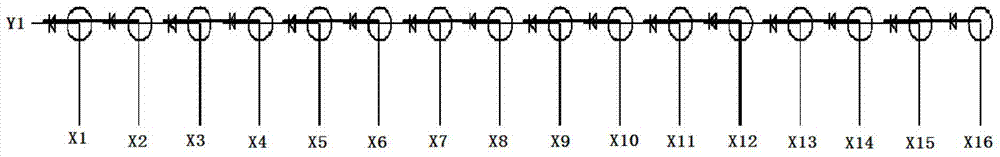 A digital water curtain wiring system and control method