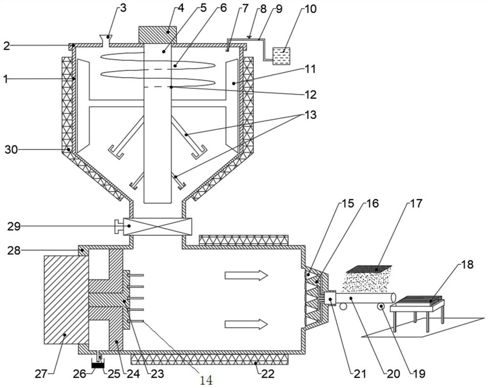 Device and method for preparing directionally-distributed chopped carbon fiber reinforced composite material