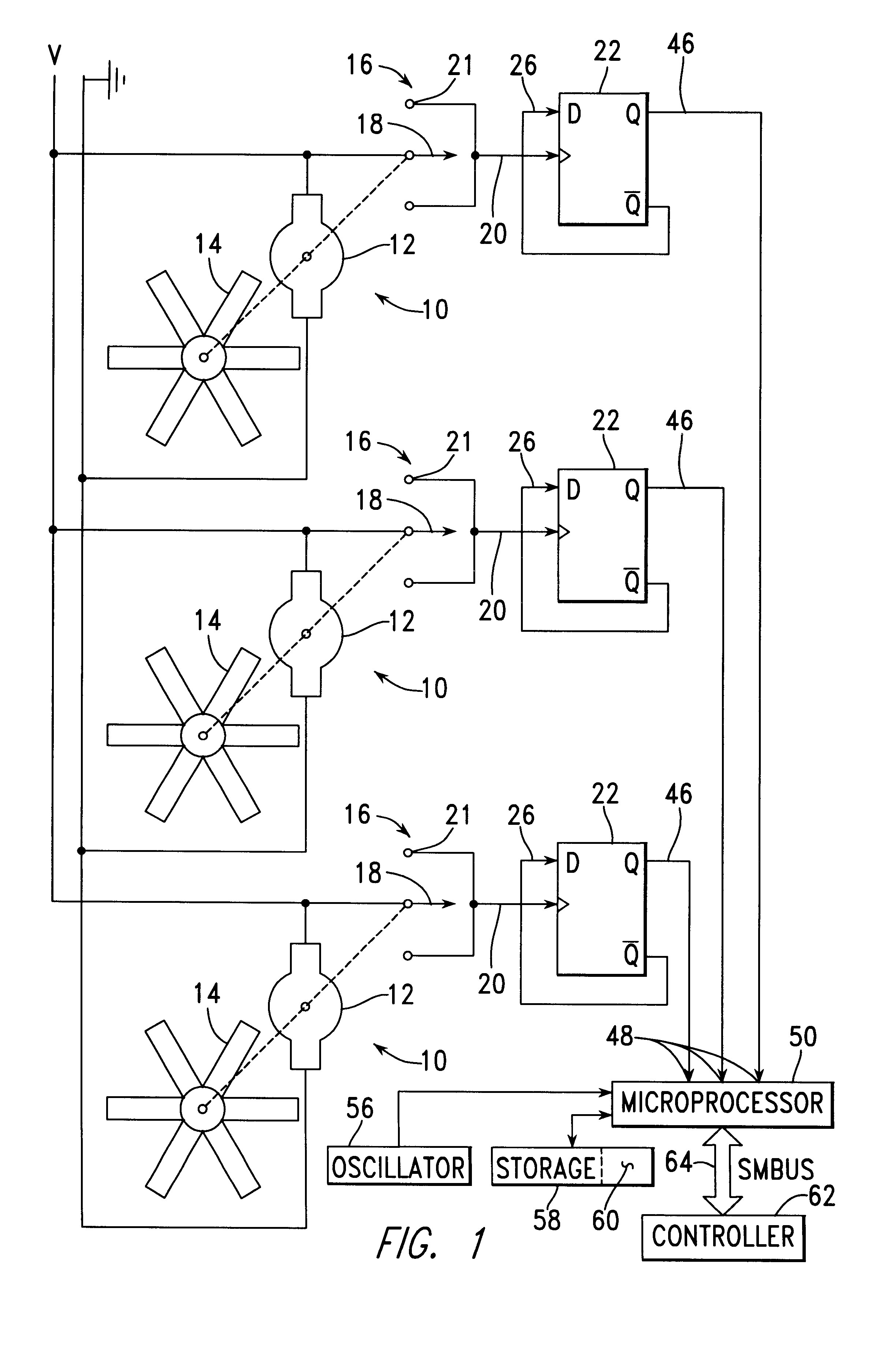 Apparatus and method for monitoring fan speeds within a computing system