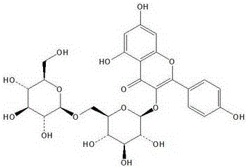 Method for simultaneously separating quercetin-3-O-gentian diglucoside and kaempferol-3-O-gentian diglucoside from folium sauropi