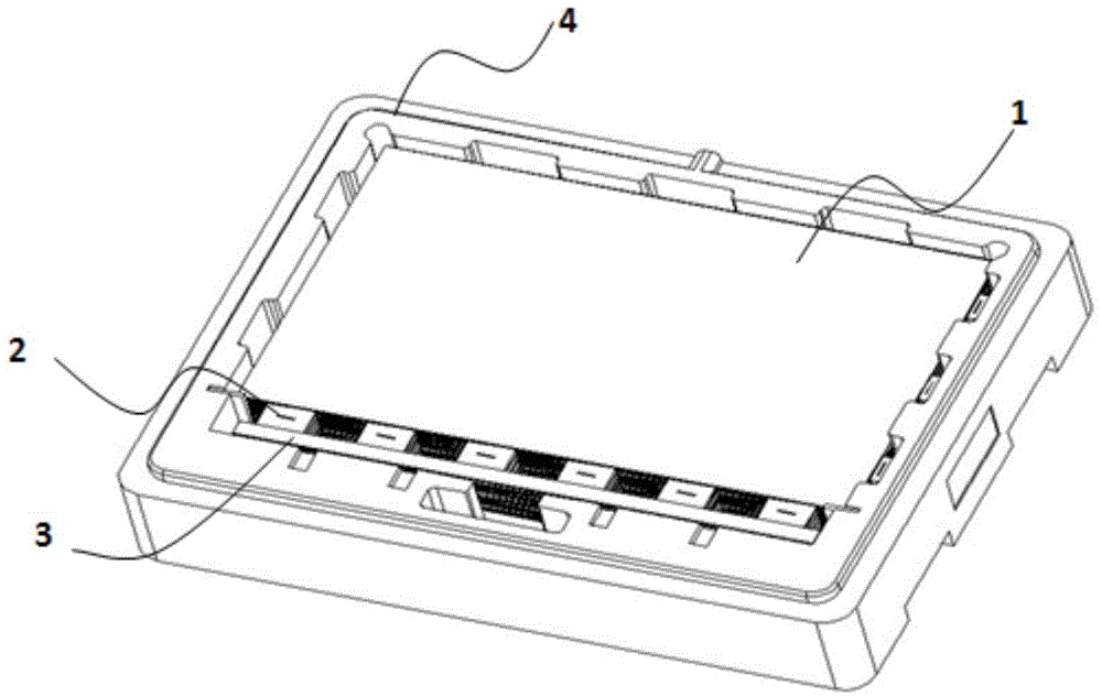 Packaging box for display panel