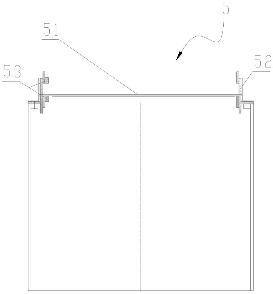 Tension regulating device for processing drawstring bag