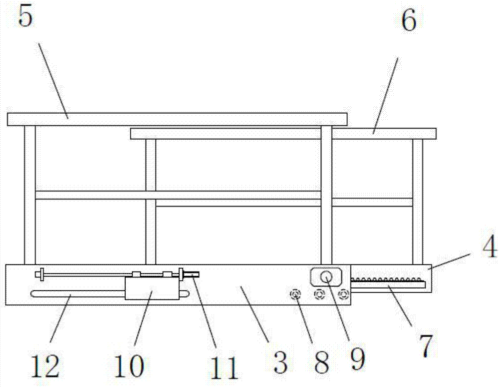 Extension platform component of lifter