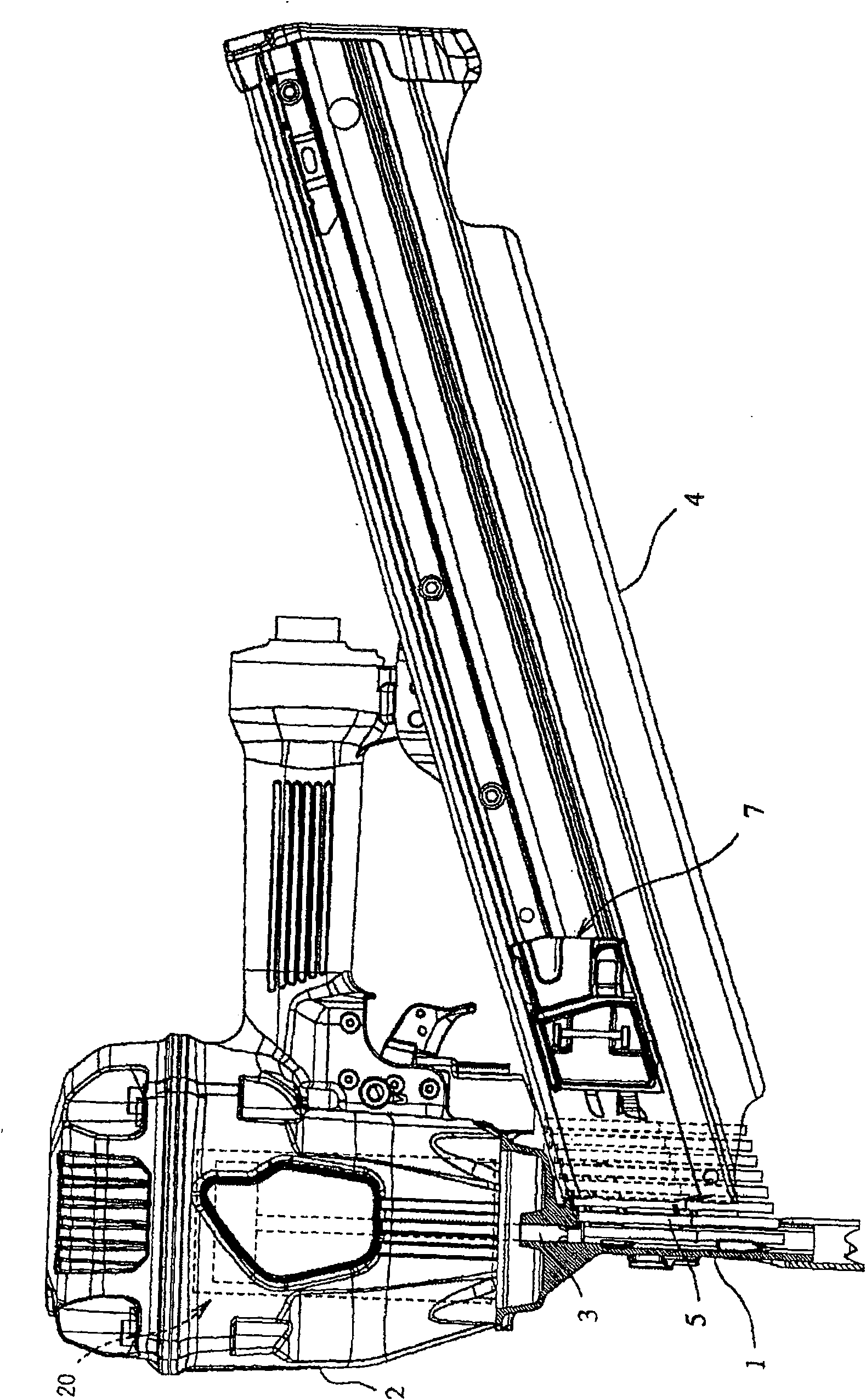 Nail box of nailing machine