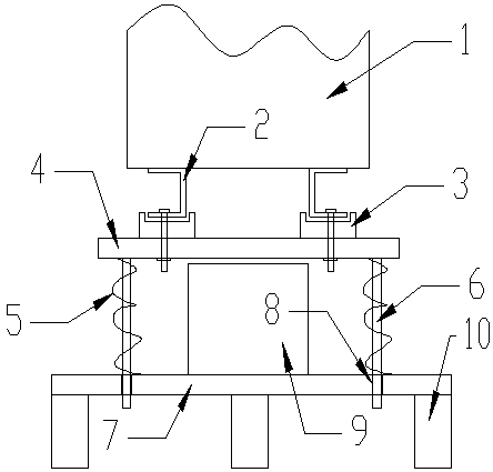 A vibration isolation and noise reduction transformer base