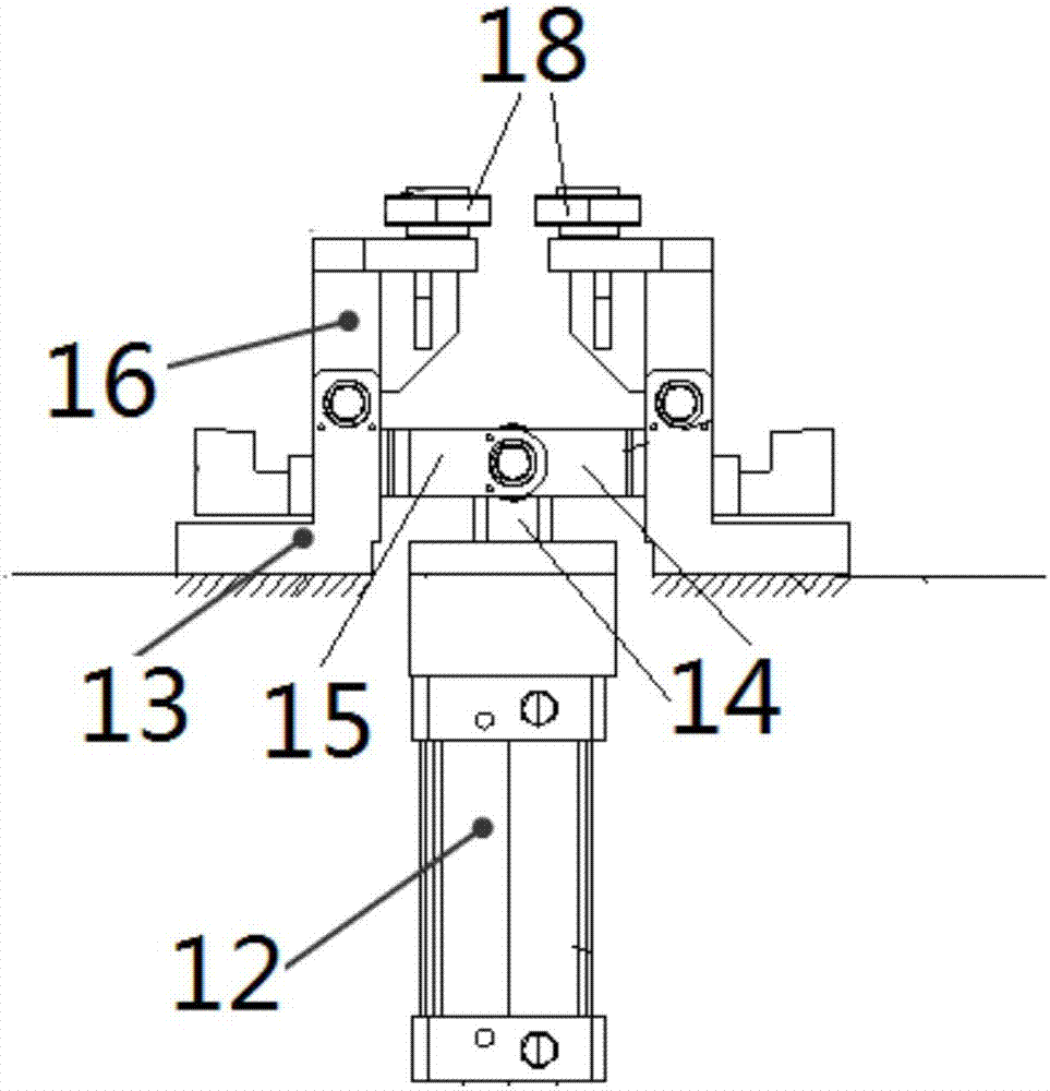 Edge covering mold switching mechanism