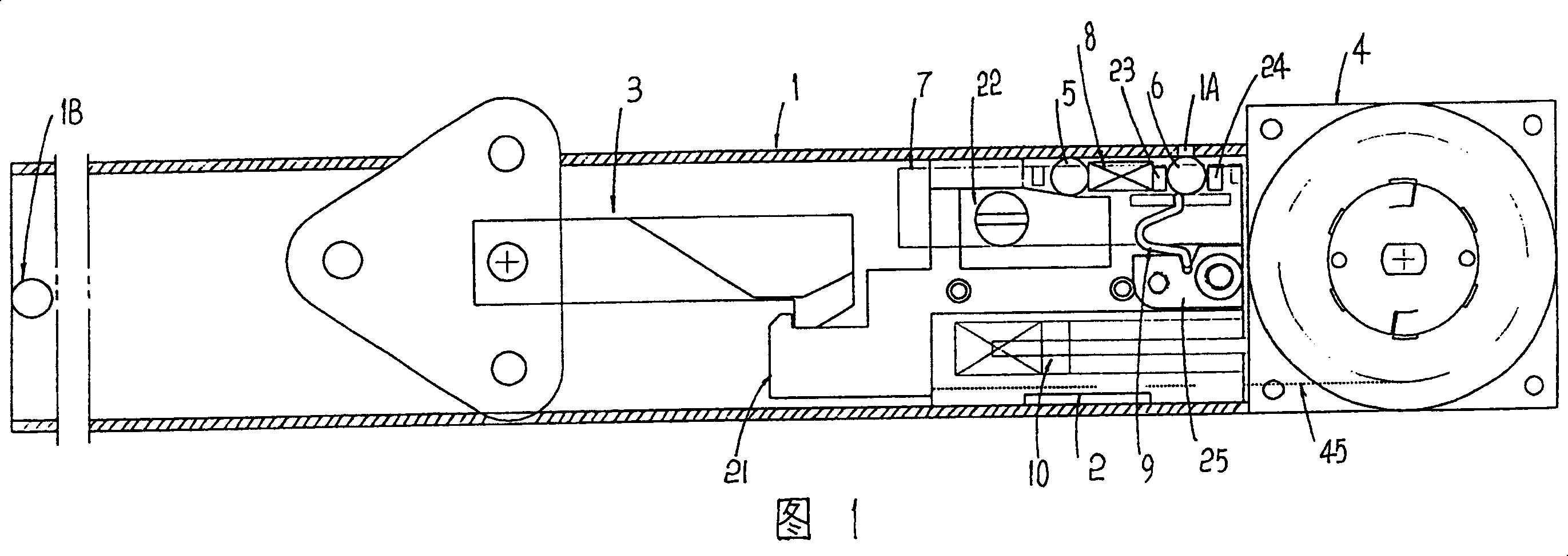 Optional stop automatic closing device of sliding mechanism