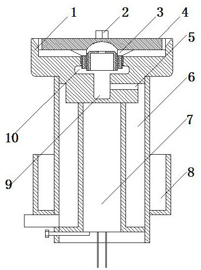 Furnace end of vaporized fuel oil combustion furnace