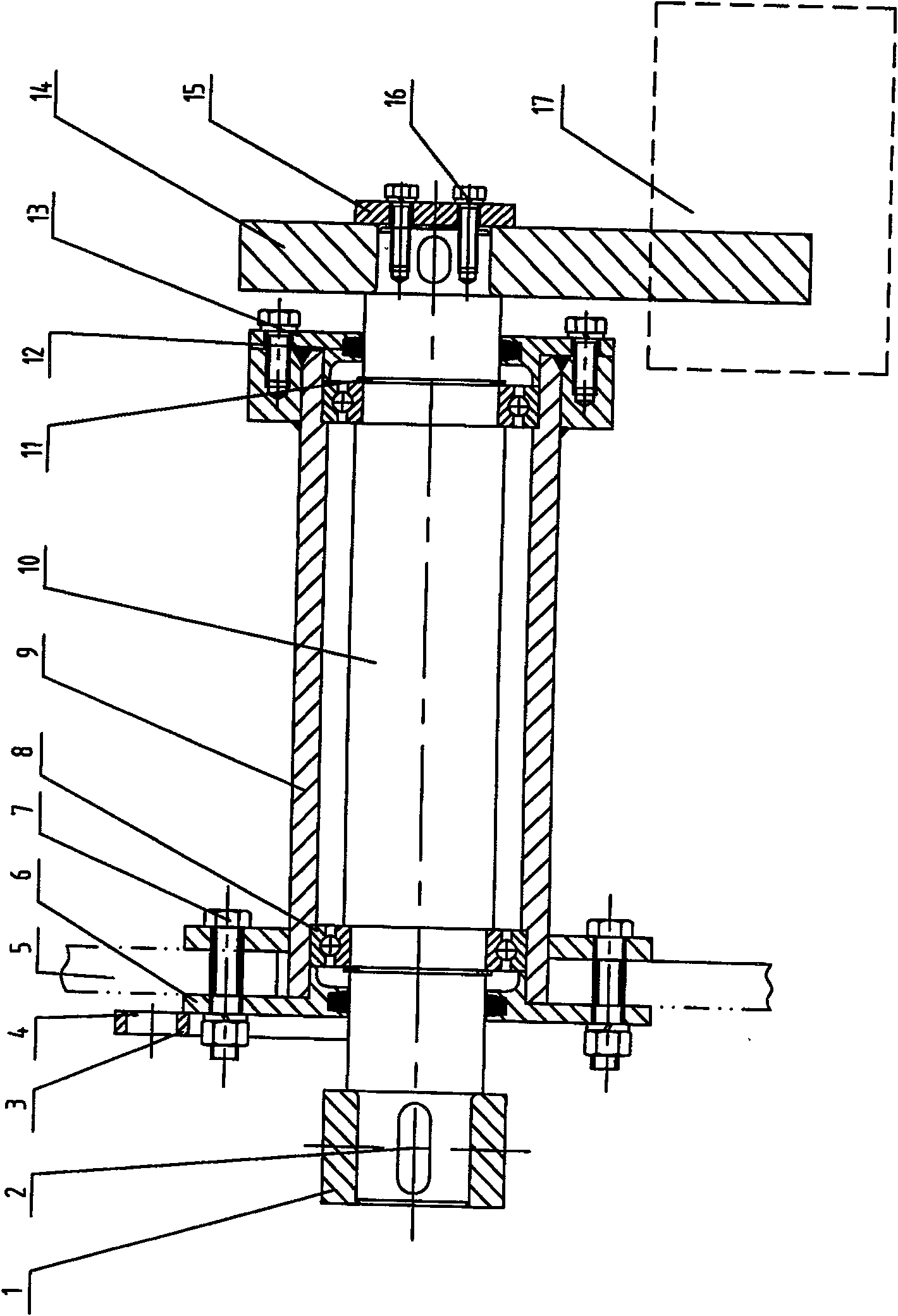 Governor mechanism for stock guide of horizontal roller mill