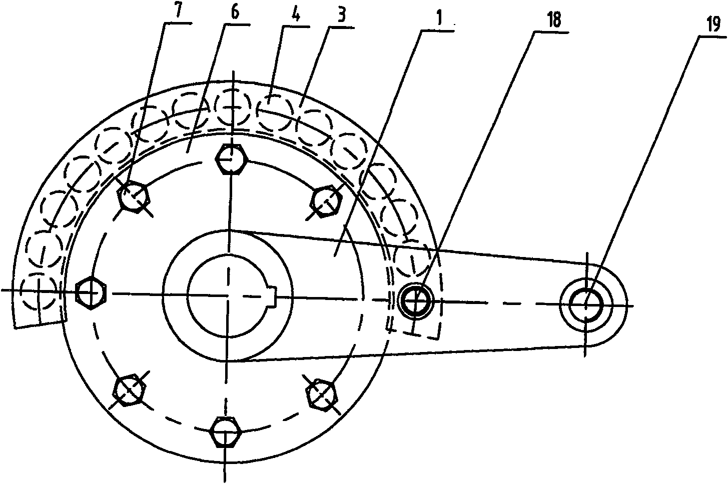 Governor mechanism for stock guide of horizontal roller mill