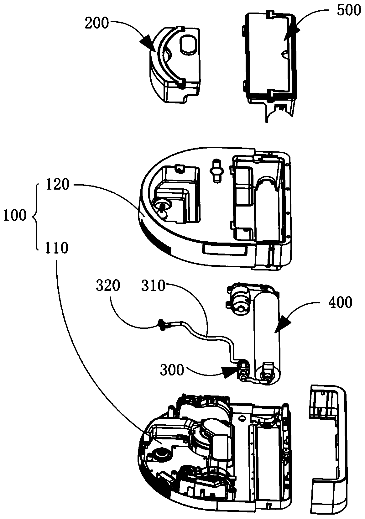 Rolling brush assembly and cleaning robot