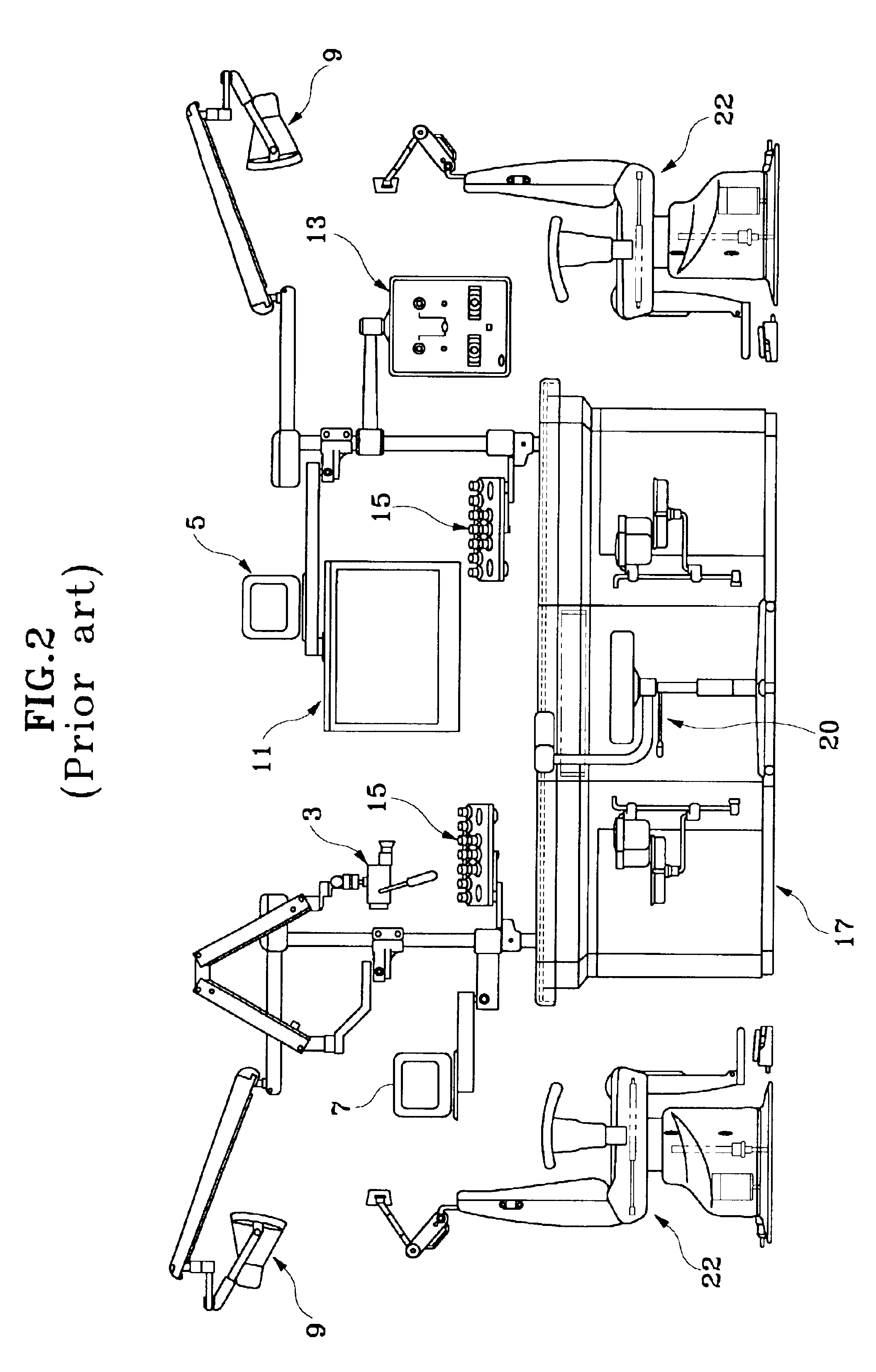 Rotating patient chair with ear diagnosis and treatment unit