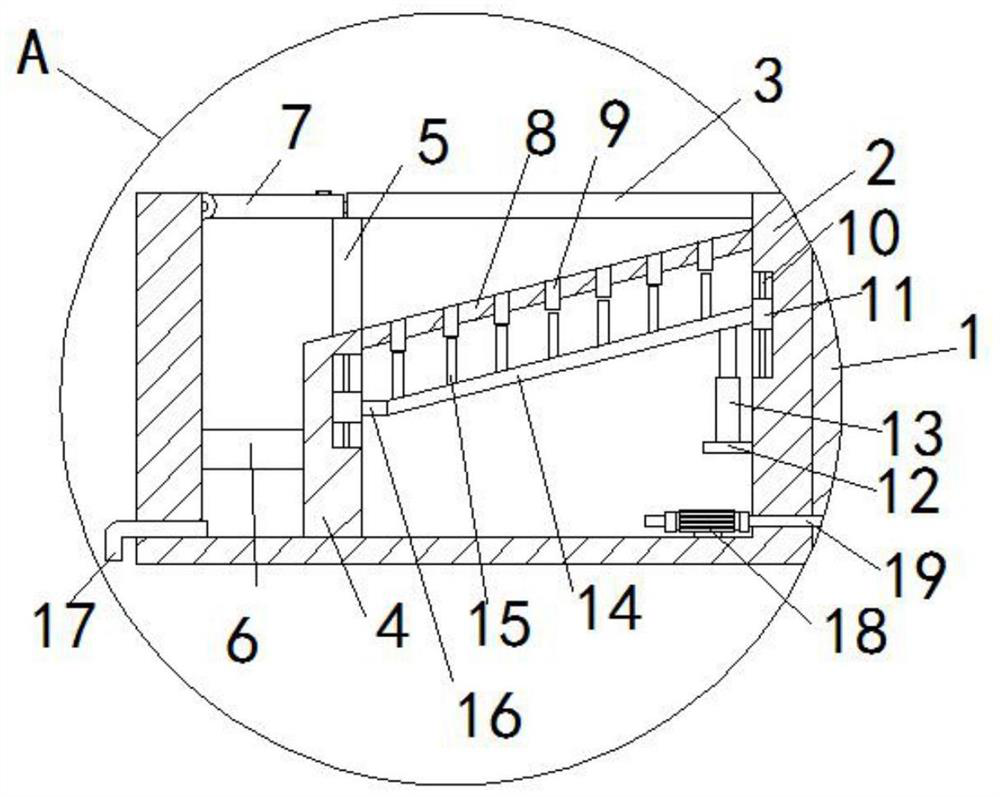 Pavement cooling device based on rainwater circulating system