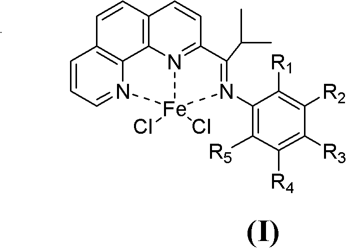 Preparation of isobutyryl substituted 1,10-phenanthroline complex and application of complex serving as catalyst