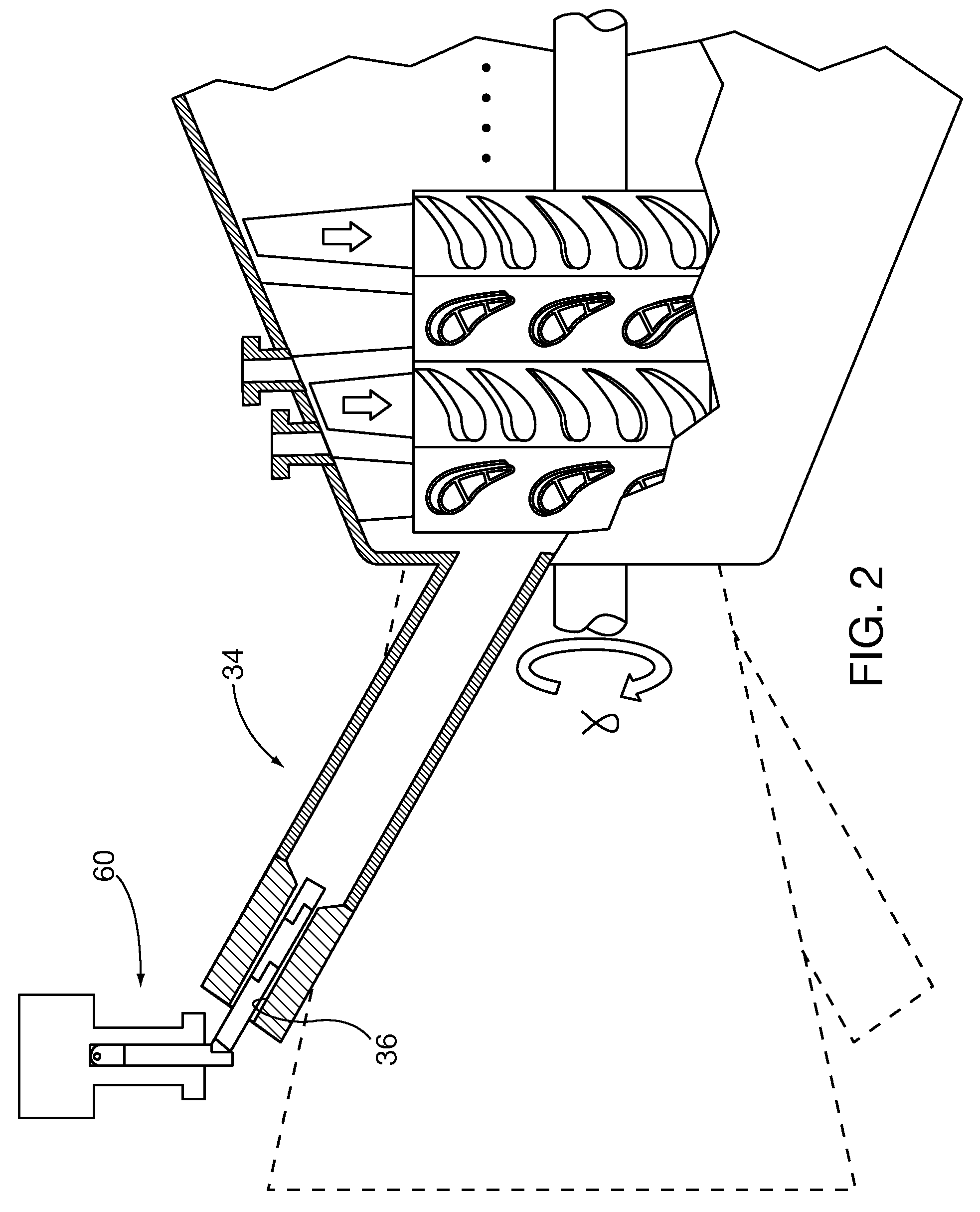 System and method for automated optical inspection of industrial gas turbines and other power generation machinery with multi-axis inspection scope