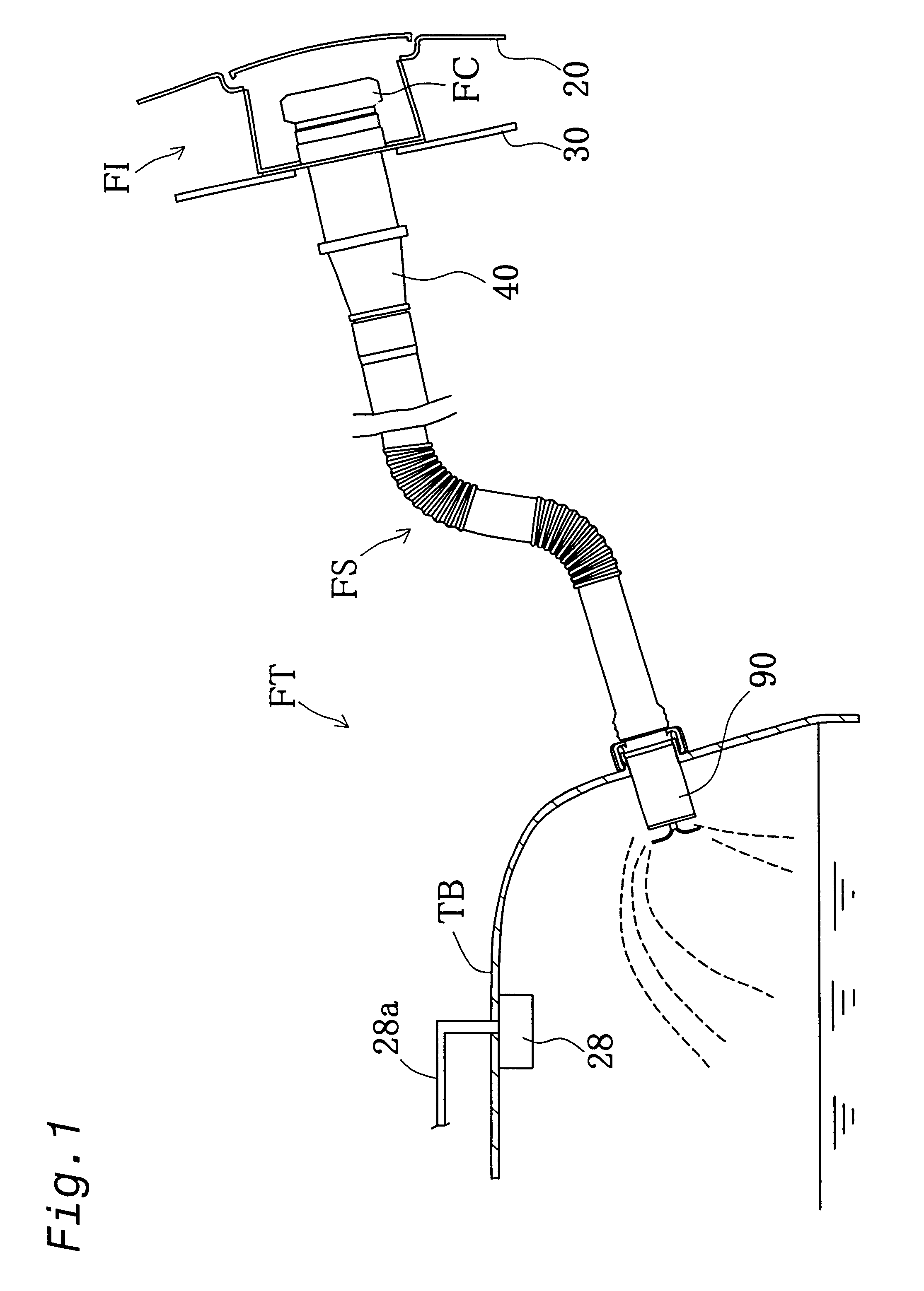 Fuel tank and fuel feeding apparatus used therefor