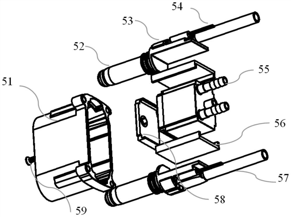 Power pin cooling assembly and charging connector