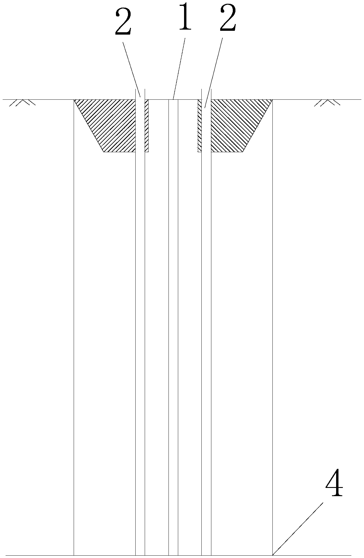 Sampling method for plastic concrete cut-off wall