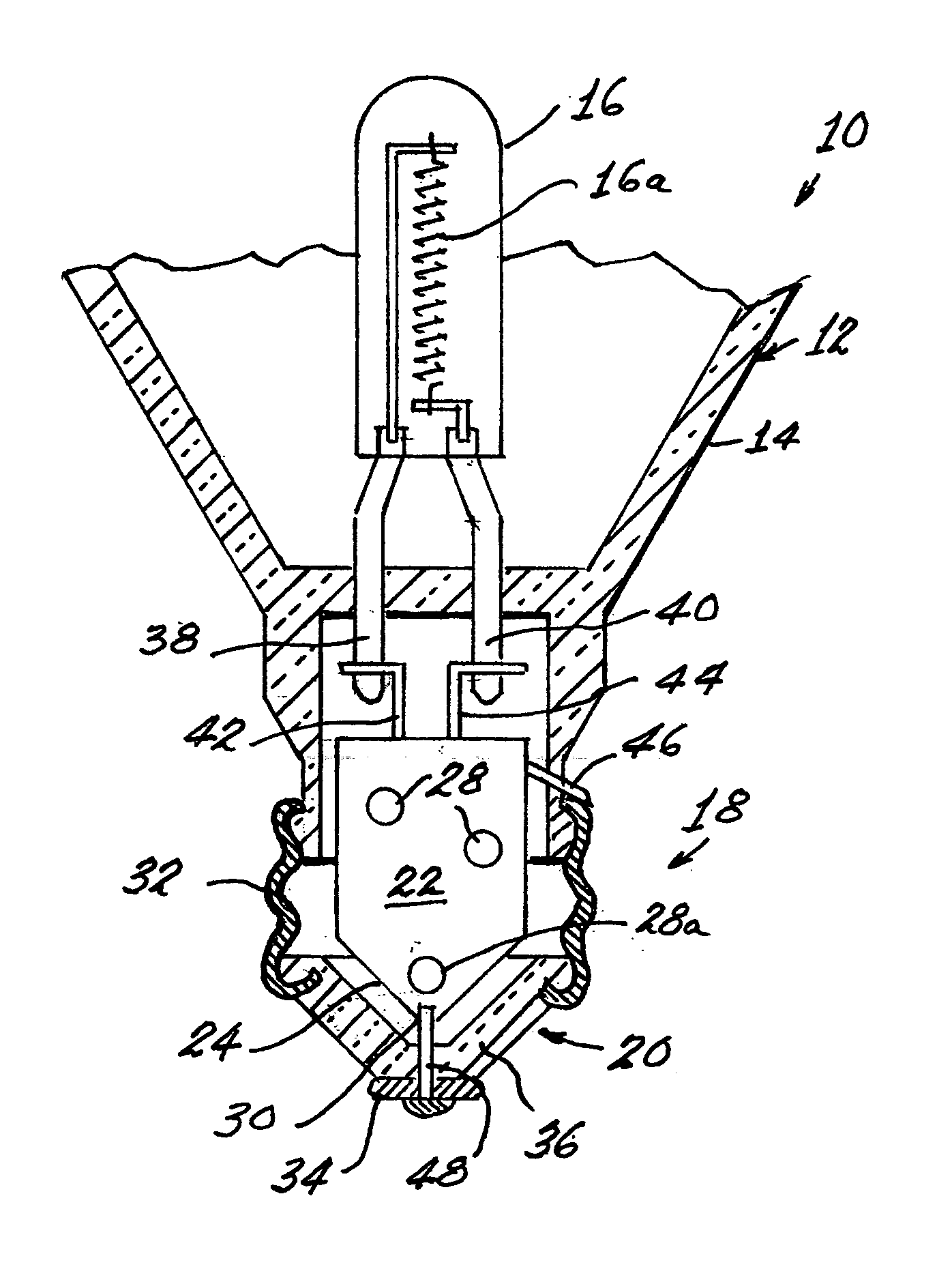 Lamp with integral power supply