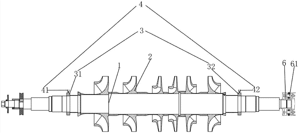 Centrifugal compressor torque monitoring device